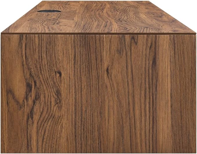 Modway EEI-5744-WAL Merit 60" Wall Mount Wood Office Desk, Walnut