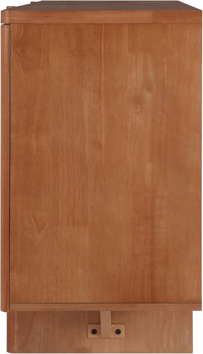 Christopher Knight Home Austen Retro Minimalist Wooden Storage Sideboard, Living Room Cupboard with Shelves, Dining Room/Kitchen Buffet Cabinet, Entryway Display Table, Home Office Credenza, Brown