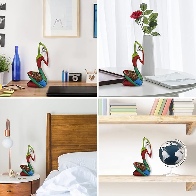 Yoga Statues Figurines for Home, Colorful Abstract Women Figurines, Minimalist Abstract Art Woman Statues, Modern Living Room Room Porch Centerpieces Bookcase Entryways Desktop Decor Crafts