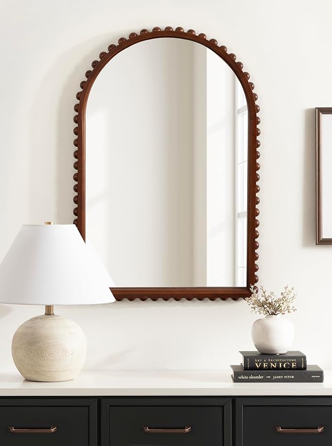 Kate and Laurel Beadbrook Modern Beaded Arched Mirror