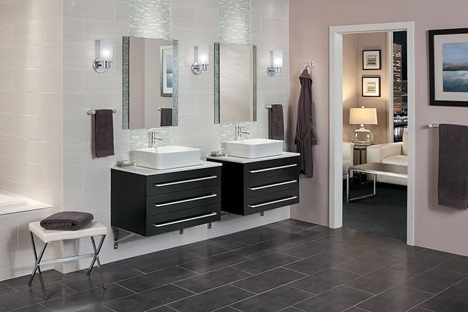 Moen Align Chrome 18 in. Modern Single Towel Bar, YB0418CH