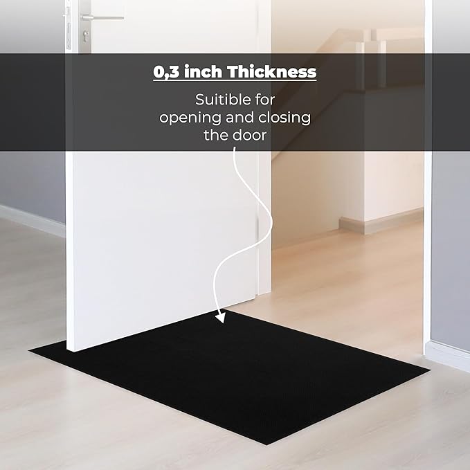Cotton Paradise 100% Cotton Turkish Bathmat Rug, Soft Absorbent Quick Dry Non Slip, 17x24 Bathmat Rug, Coal Black