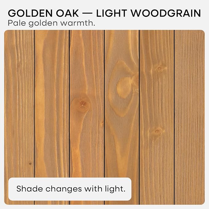 Homeforia 16 inch Golden Oak Floating Shelf, High End Solid Real Wood 16inch Small Floating Shelves for Wall Mounted, Oak Wooden 16in Floating Shelves, Heavy Duty Bracket, 16 X 6.5 X 1.75 in, Set of 4