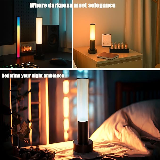 Portable Rechargeable Led Night Lamp with 3 Way Dimmable Desk Lamp Touch Control Eye-Caring Table Lamp for Home Office Bedroom Bedside&Baby Nursery