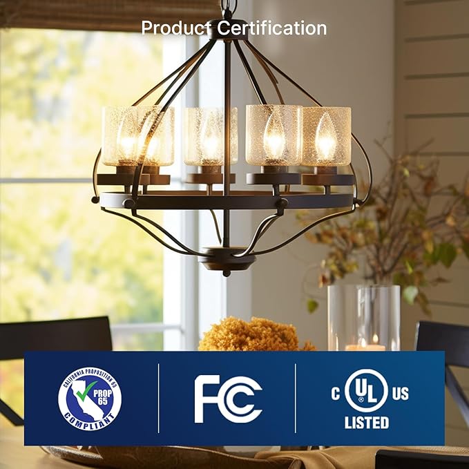 FLSNT 60W Equivalent LED Chandelier Light Bulbs, Dimmable LED B11 E12 Candelabra Base Bulbs, 3000K Warm White, 500LM, 24 Pack