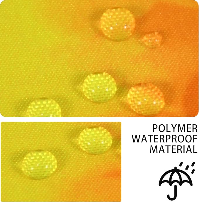 Yellow Floral Extra Long Shower Curtain, Flower Blossom Plant Botanical Spring Durable Waterproof Fabric Machine Washable with Hooks for Bathroom Bathtub Decor 72Wx78H
