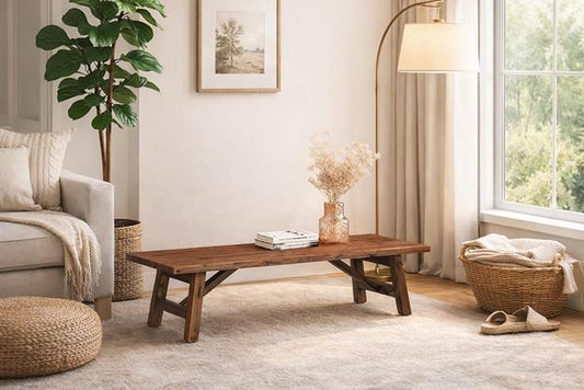 Boraam Rasmus Accent Plant Table - Chestnut Wire-Brush Finish