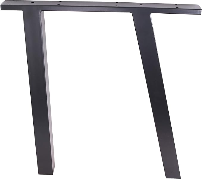 28" Dining Table Legs, Black Vintage Steel Table Legs, Office Table Legs,Computer Desk Legs,Industrial Kitchen Table Legs,Set of 2,Black