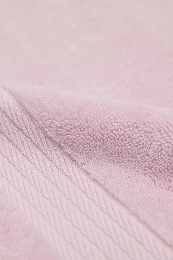 Ozdilek 2-Piece Bath Towels, 30x60 550GSM– 30x60 Inches, 100% Turkish Cotton, Luxury Quick Dry, Extra Large, Fade-Resistant, Eco-Friendly, Spa Towel, Cotton Towel (Mauve Pink)