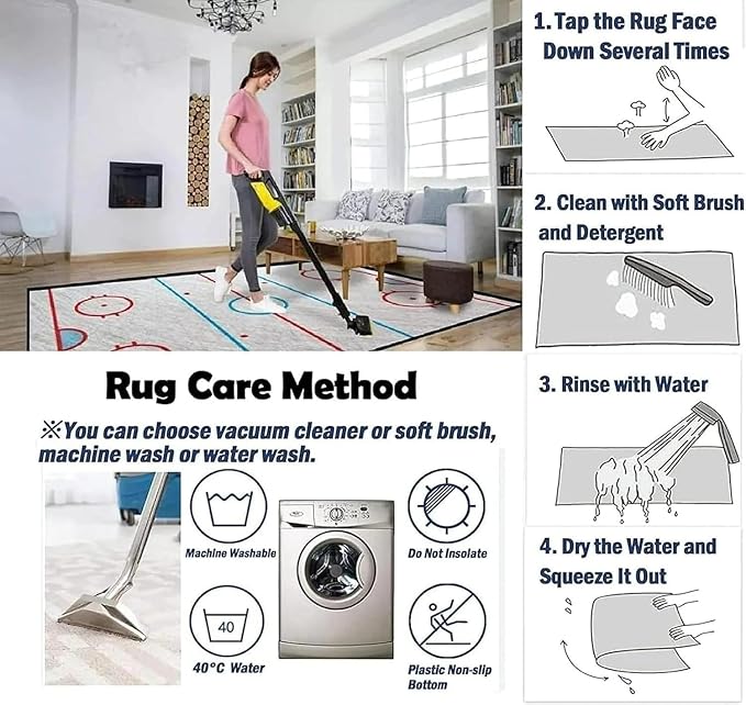 Modern Abstract Area Rugs, Black Gray White Geometry Carpet, Washable Non Slip Low Pile Soft Rug for Living Room Bedroom Decor Mat 3x5ft(Small)