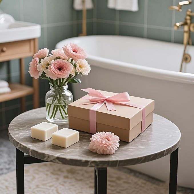 Foldable Bathtub Caddy Tray for Tub,Bamboo Expandable Bath Table Trays,Premium Bathroom Accessories for New Home & Mothers Day & Birthday Gifts for Couples,White
