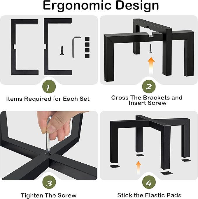 2 Pack 12" Metal Plant Stand Indoor Outdoor, Heavy Duty Plant Stools Indoor, Mid Century Modern Planter Holders, Low Short Plant Pot Stands, Black, Fit 8"-12" Pot (12 INCH)