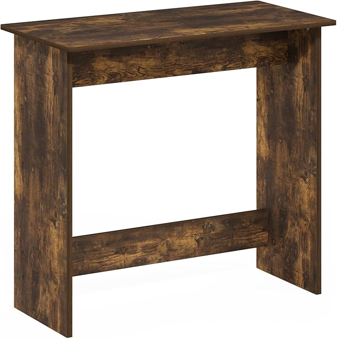 Furinno Simplistic 31-Inch Rustic Brown Computer Desk, Small Office Desk, Rectangular Home Office Desk with Drawers, Gaming Desk for Home Office, Bedroom, Study Room, Amber Pine