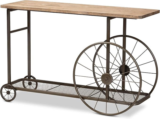 Baxton Studio Console Tables, Natural/Black