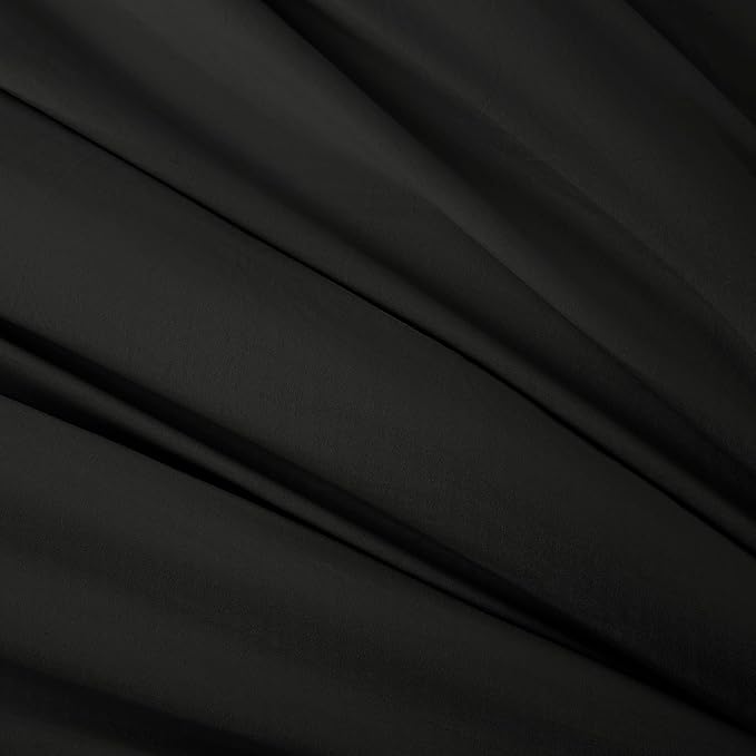 WRENSONGE Comforter Full Size, 3 Piece Black Soft Full Comforter Sets- Warm Bedding Set Full Suitable for All Seasons