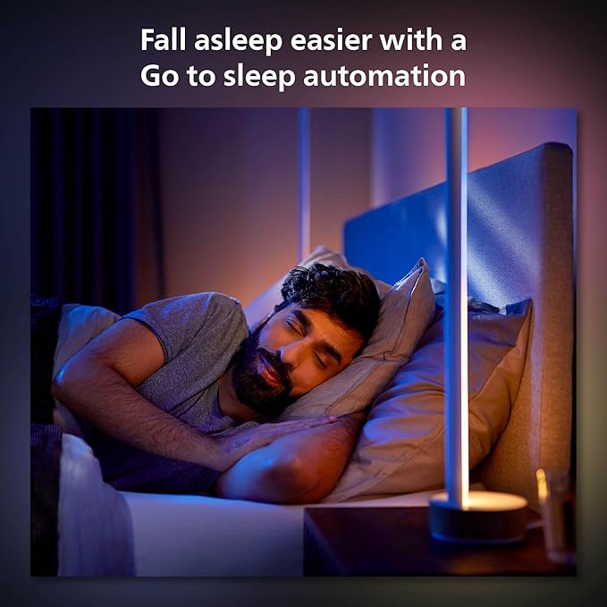 Philips Hue Signe Smart Color Changing Floor Lamp, Oak, White Color Ambiance, 1 Pack, Control with Hue App, LED Floor Lamp Compatible with Alexa, Google Assistant and Apple Homekit
