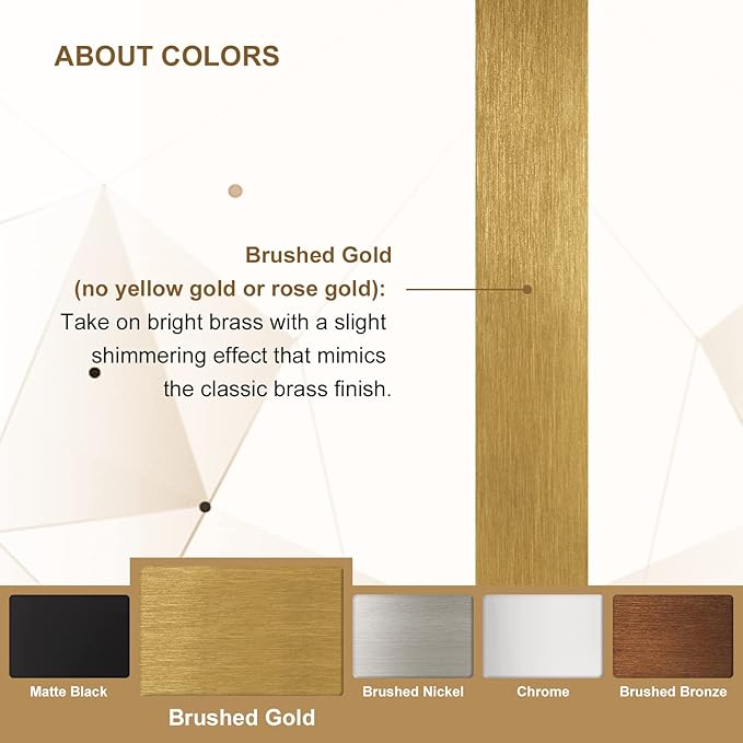 ANDY STAR Gold Bathroom Mirror, 30x36 Brushed Brass Rectangle Mirror for Bathroom, Modern Rectangular Wall Mounted Mirror for Vanity, Crafted of Stainless Steel Metal Frame…