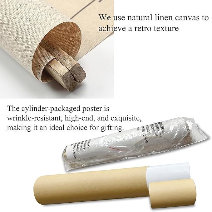 XIAOAIKA Vintage Mushroom Poster with Wooden Frame - Classic Botanical Print with Variety of Fungi Species - Retro Style Wall Art Decor for Kitchen, Living Room, Classroom 20 x 30 Inches