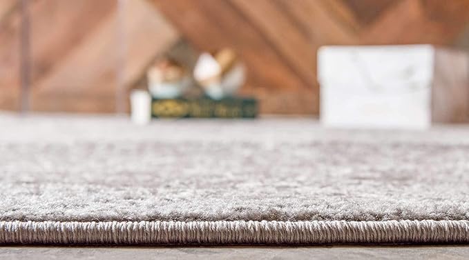 Unique Loom Trellis Frieze Collection Area Rug - Geometric (10' x 14' 1", Light Gray/ Ivory)