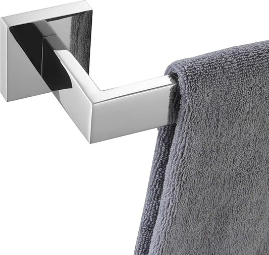 KOKOSIRI 20-Inch Single Towel Bar, Bathroom Kitchen Towel Holder, Wall Mounted SUS304 Stainless Steel Towel Rack, Polished Chrome, B4003CH-L20