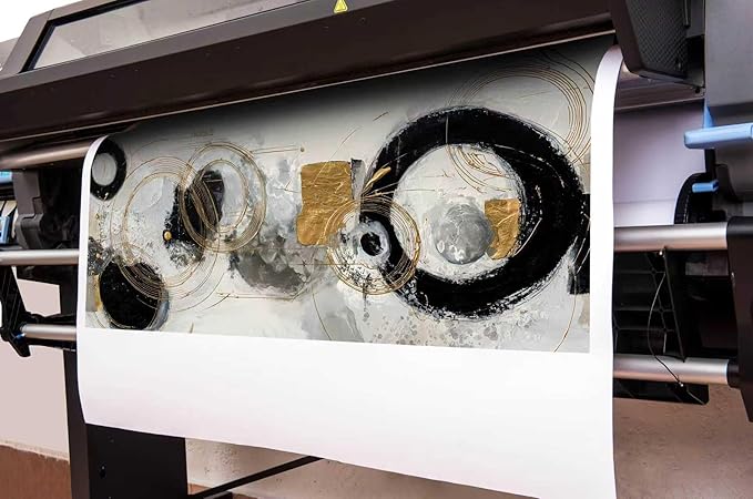 Abstract Pictures Wall Art for Living Room Black White and Gold Wall Decor Office Modern Prints Wall Art for Bedroom Size 20 x 40 Inch