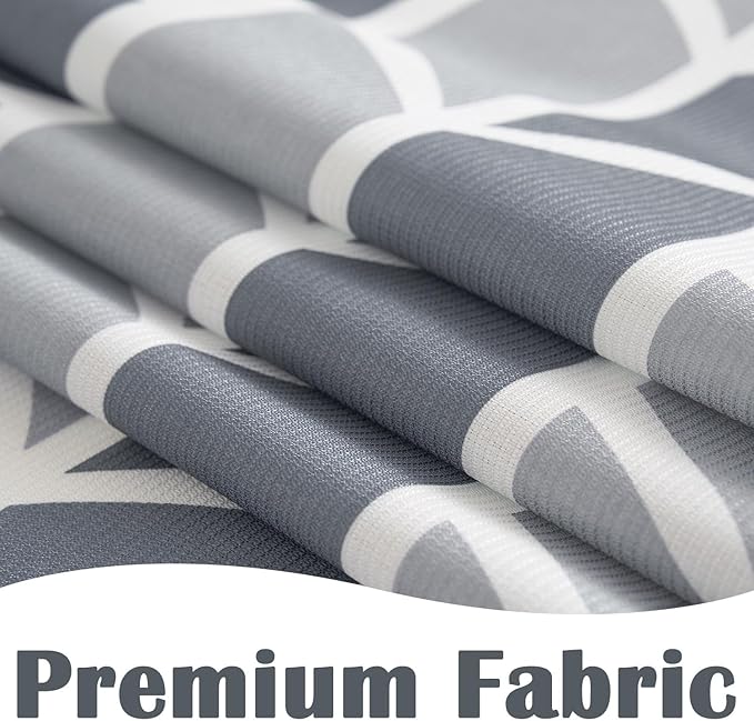 jinchan Grey and White Geometric Shower Curtain Chevron Arrow Farmhouse Shower Curtains for Bathroom Modern Waterproof Fabric with 12 Hooks 70x72 Inches
