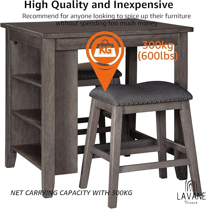 29 inch / 73cm Unfinished Wooden Dining Table Legs, LAVANE Set of 4 Classic Countryside Two-Side Tapered Solid Wood Replacement Feet for Bench Coffee Table Dining Table Chair Desk Kitchen Island