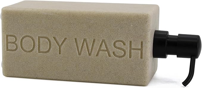 Rectangular Resin Dispenser Premium Bathroom Shampoo Conditioner Body Wash Bottle Modern Refillable Pump Design