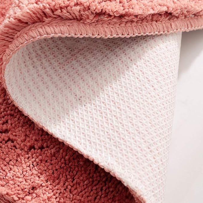 UKELER Cute Strawberry Shape Bathroom Rug for Kids Non Slip Absorbent Bath Mat Washable Shaggy Kids Bedroom Decor Bathroom Door Mat 31.5''x19.7''