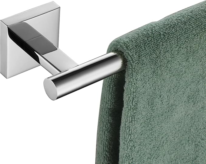 KOKOSIRI Hand Towel Bar 16 Inch Bathroom Towel Holder for Bath Kitchen Toilet Wall Mounted Chrome Stainless Steel B4005CH-L16