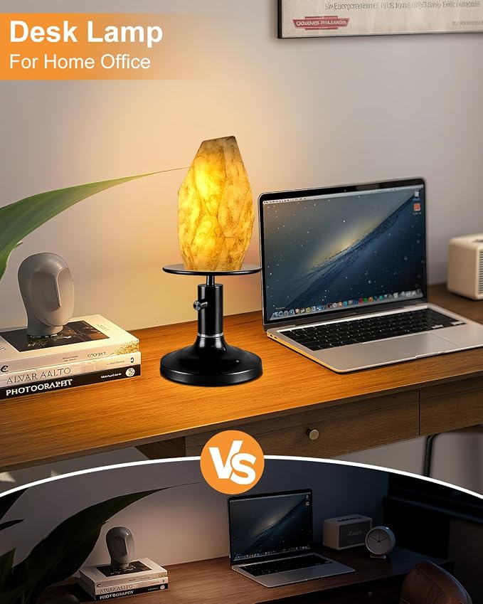 Lightdot Table Lamp for Bedroom Mid Century Modern Black Small Desk Lamp Dimmable 3000K Warmwhite Nightstands Lamp Beside Table Lamp for Living Room Home Office