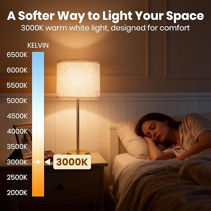 17.7-Inch Tall Cordless Table Lamps Set of 2, 7500mAh Long-Lasting Battery Operated Lights, Stepless Dimmable 3000K Warm Desk Lamps with Easy-Assembly DIY Fabric Shades for Bedroom and Nightstand