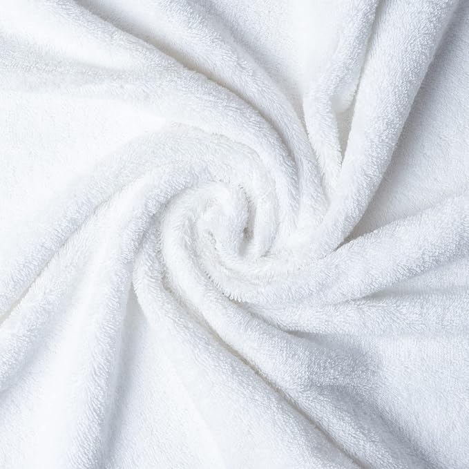 Melissa Linen, Bath Sheet, 100% Turkish Cotton Towel for Bathroom, Absorbent, Quick Dry, Durable and Soft Shower Towel, 35 in x 60 in Large, Spa and Hotel Quality, Bright White