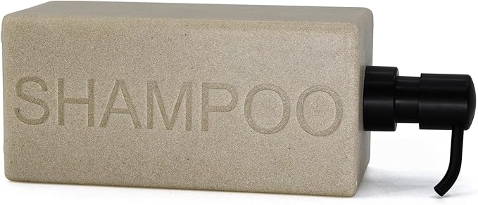 Rectangular Resin Dispenser Premium Bathroom Shampoo Conditioner Body Wash Bottle Modern Refillable Pump Design