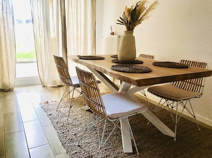 Modern Table Base Gold 30" Metal Coffee Table Legs with Suction Cups, Desk Base for Marble,Glass,Wood Top, Set of 4 Furniture Legs for Home,Kitchen,DIY End Table (Black & White)