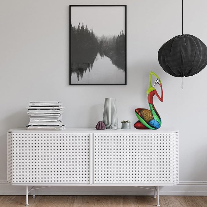 Minimalist Abstract Yoga Art Woman Statues and Sculptures, Creative Full-Color Oil Painting Art Female Statue, Modern Living Room Room Porch Centerpieces Bookcase Entryways Desktop Decor Crafts (C)