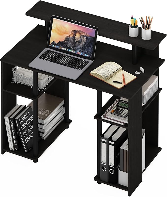 Furinno JAYA Simple Design Computer Writing Desk, Walnut