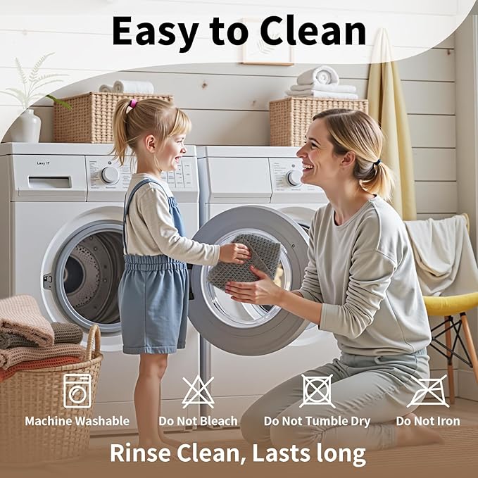 Waffle Runner Bath Mat - Long Boho Bathroom Rugs Non Slip Washable, Super Absorbent & Quick Dry, Soft Bath Mat Farmhouse Bathroom Decor, 24'' x 60'', Dark Grey