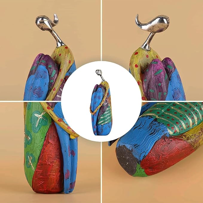 SHENGTIAN Yoga Statues Figurines for Home, Colorful Abstract Women Figurines, Minimalist Abstract Art Woman Statues, Modern Living Room Room Porch Centerpieces Bookcase Entryways Desktop Decor Crafts