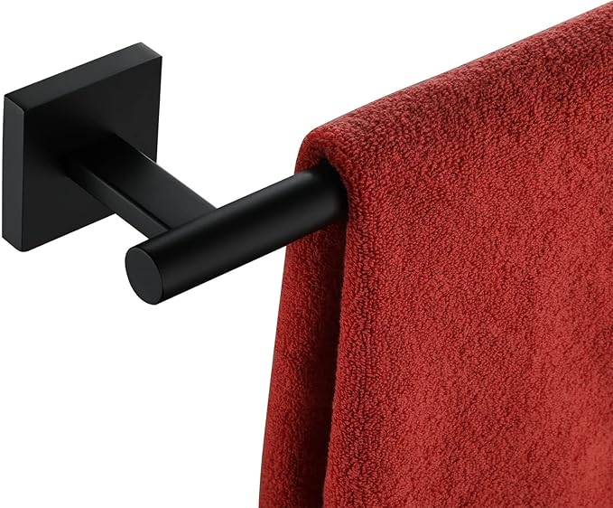 KOKOSIRI 36'' Towel Rails Bathroom Towel Bars Matte Black 36 Inch Bath Towel Holder for Washroom Kitchen Wall Stainless Steel B4005BK-L36