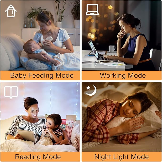 Ambimall 64'' Floor Lamps for Living Room with Remote Control and Stepless Dimmable Colors Temperature & Brightness, 9W Bulb Included(Beige Lampshade & Gold Pole)