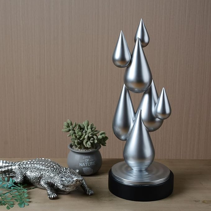 Modern Home Decor Abstract Arts Sculpture Table Bookshelf Decoration for Living Dining Room Resin Statue 17.3inch