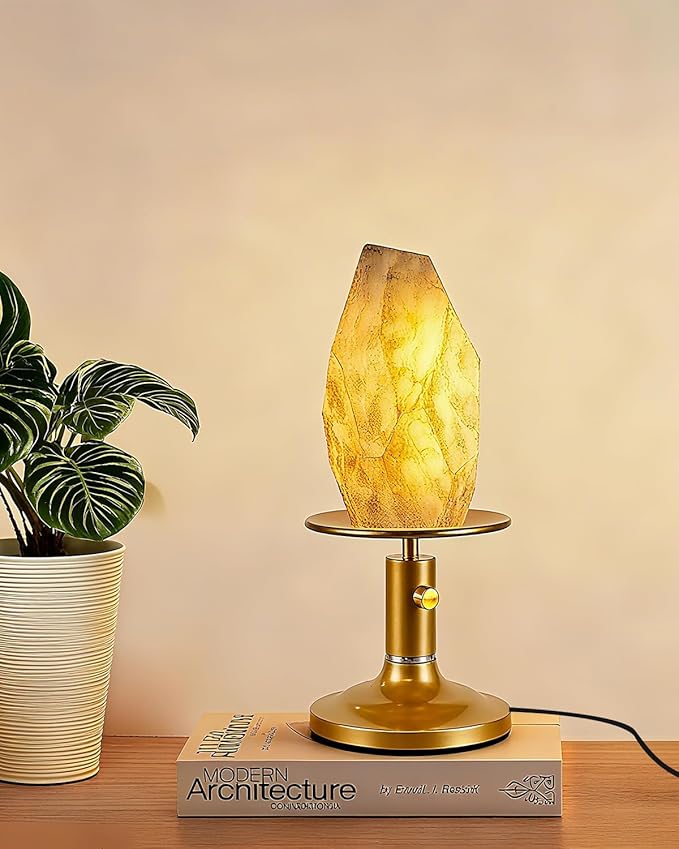 Lightdot Table Lamp for Bedroom Mid Century Modern Gold Small Desk Lamp Dimmable 3000K Warmwhite Nightstands Lamp Beside Table Lamp for Living Room Home Office