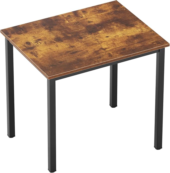 DlandHome Small Computer Desk for Home Office Table Writing Table for Small Spaces Study Table Laptop Desk 31.5x23.6 Inch, Retro