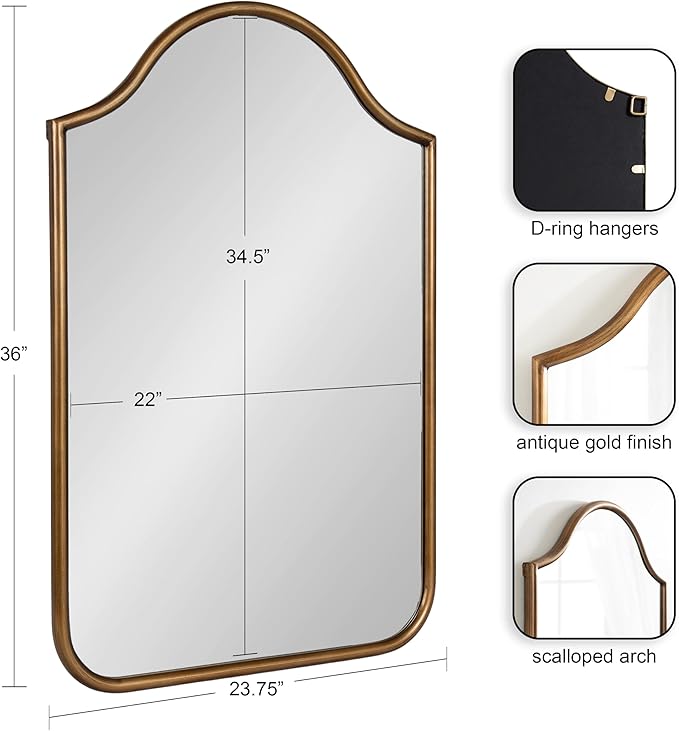 Fellows Framed Arch Wall Mirror
