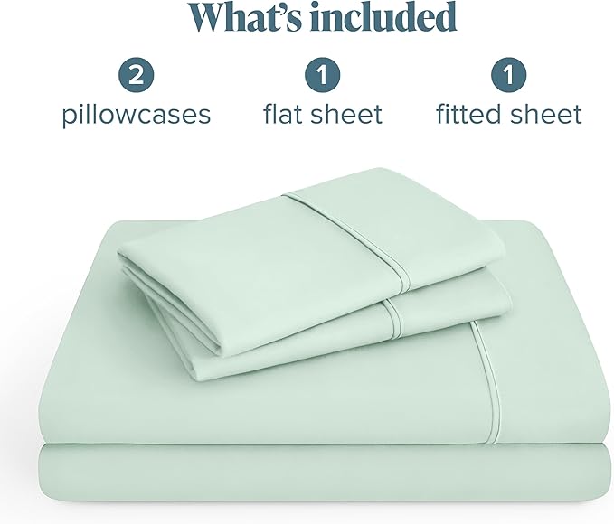 Bare Home King Sheet Set - 1800 Ultra-Soft Microfiber King Bed Sheets - Double Brushed - Deep Pockets - Easy Fit - 4 Piece Set - Bedding Sheets & Pillowcases (King, Spring Mint)