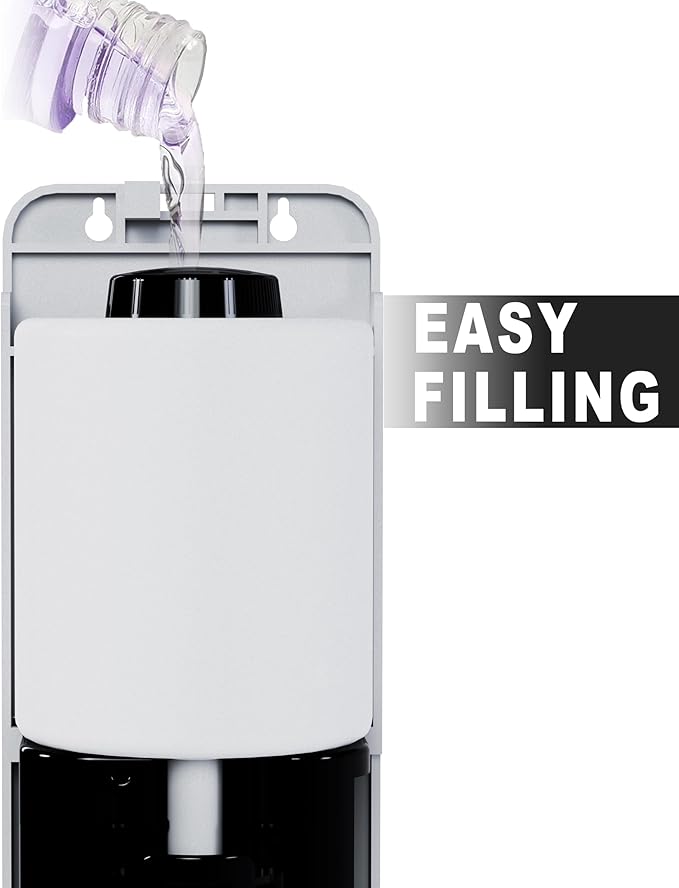 No-Touch Wall Mounted Soap Dispenser for Commercial Use – 800 ml / 27 oz Large Capacity Stainless Steel Unit with Infrared Sensor for Offices, Restrooms & Public Facilities