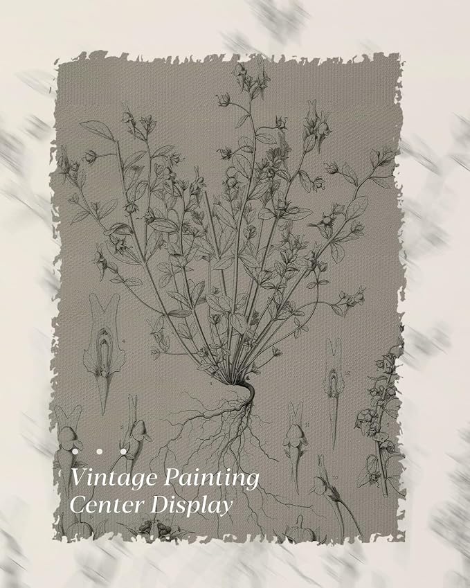 HUARCEY Gold Framed Vintage Wall Art for Living Room, Flowers Painting Prints Shelf Decor for Kitchen, Aesthetic Bedroom Wall Art, Best Gifts for Friends or Family - Veronica biloba 16L x 12W