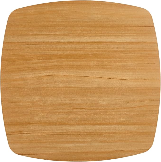 31.5 Inch White and Oak Square Dining Table for 2-4 Person,Mid-Century Oak Tulip Table Kitchen Dining Table with MDF Tabletop and Pedestal Base for Home Kitchen