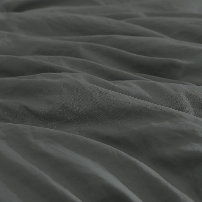 WRENSONGE Twin Comforter Set- 5 Pieces Grey Bed in a Bag, All Season Twin XL Bedding Sets with 1 Fitted Sheet, 1 Flat Sheet, 1 Pillow Sham and 1 Pillowcase